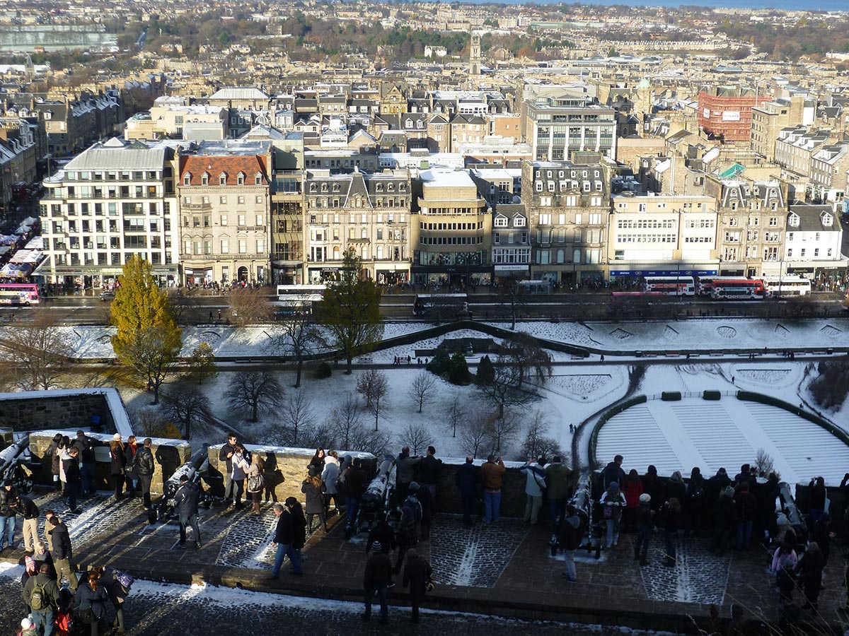 The New Town from Edinburgh Castle