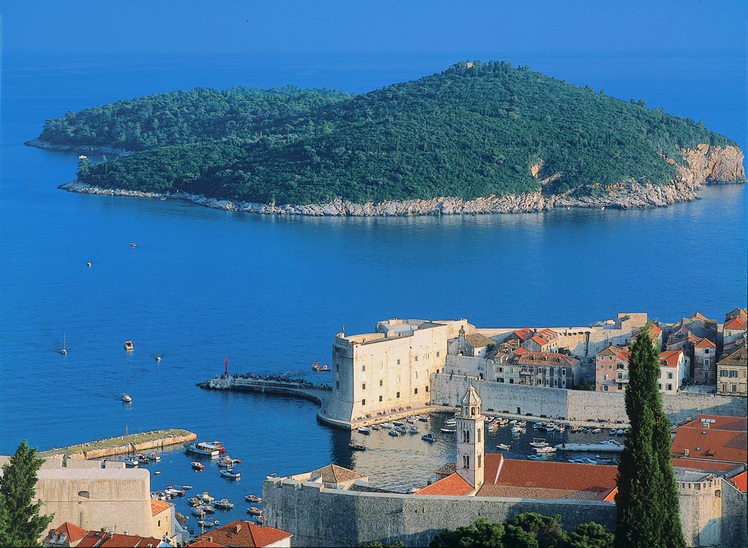 View of Lokrum from Dubrovnik